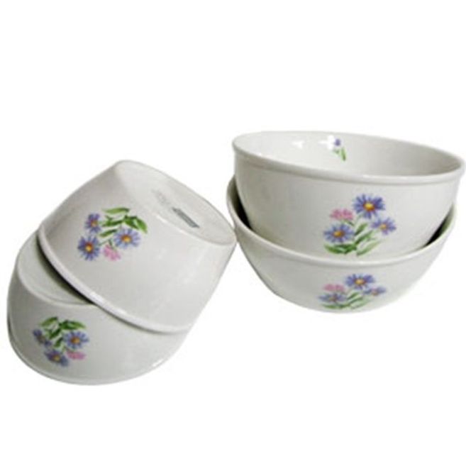 카사 대접 면기 국그릇 공기 접시 식기 들국화 2p