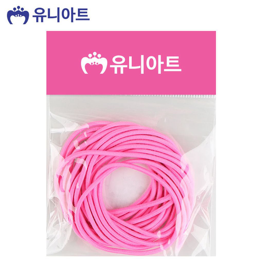 유니아트 (고무줄) 1000 칼라 고무줄 (형광분홍)