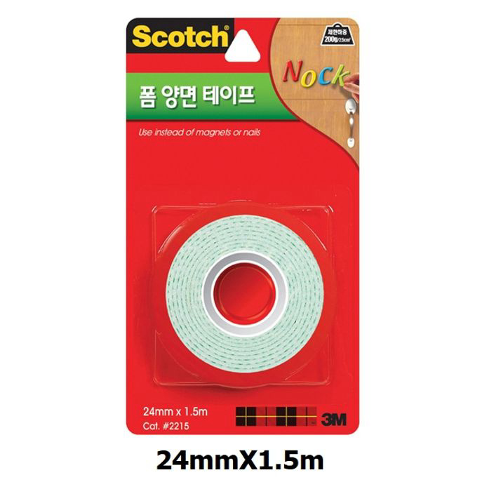 3M 스카치 핸드컷팅 폼 양면 테이프 2215 24mmx1.5m