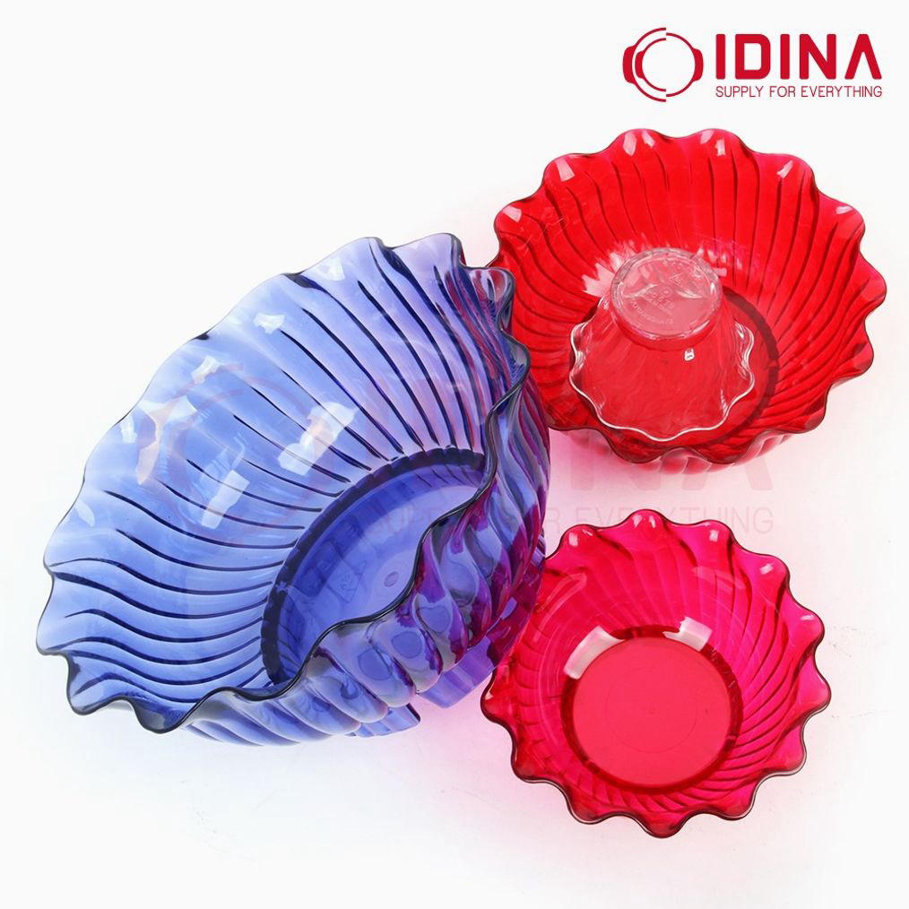 주방식기 디저트그릇 PC 튤립 빙수볼 소소-청색