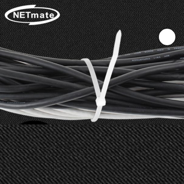 케이블 타이 케이블 선정리 5x300mm 흰색100EA