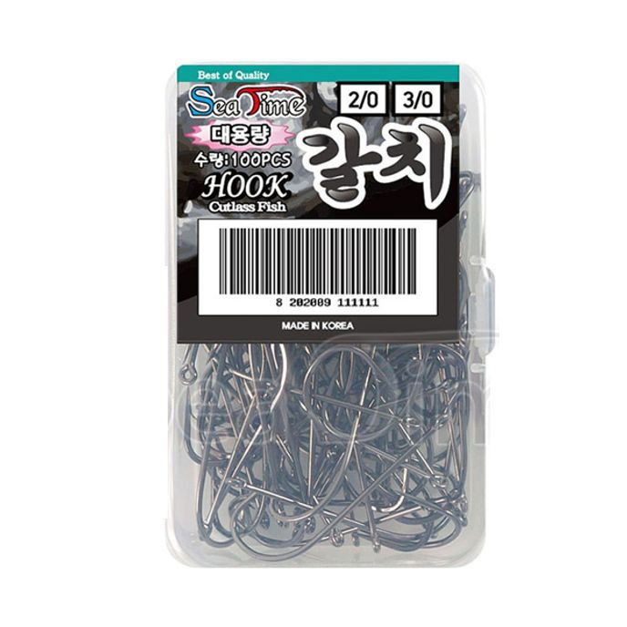낚시 바늘 갈치 전용 훅낚시 자작 채비 100개입