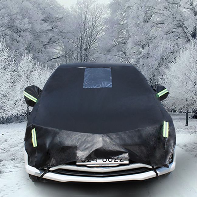 라노스 자동차커버 성에방지 블랙 하프 1호