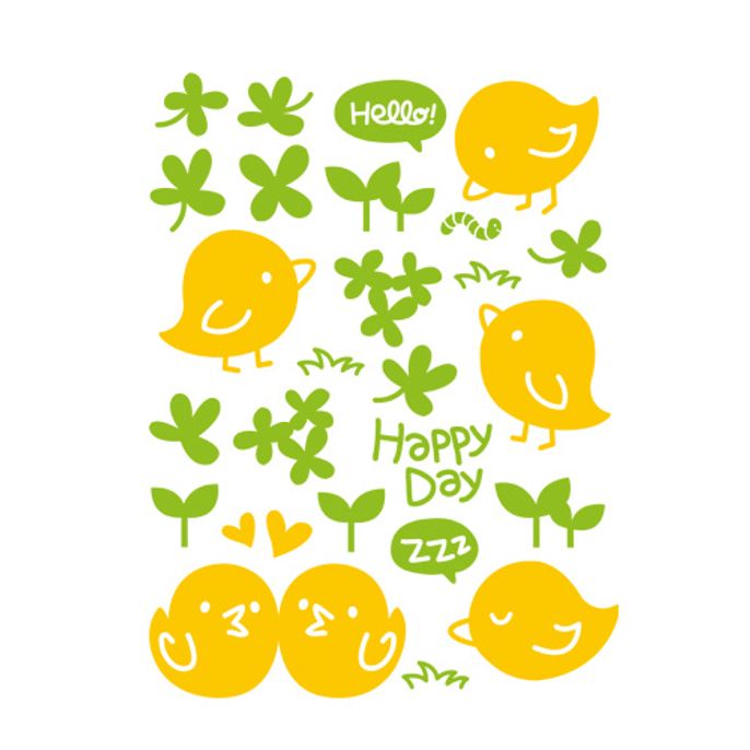 스티커  그래픽s 헬로우병아리 GDT-954