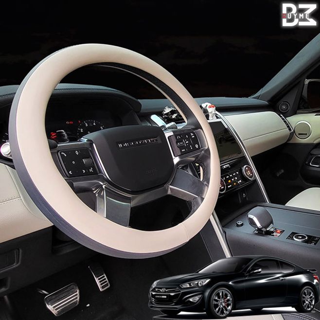 제네시스쿠페 핸들커버 투톤라인 순정형 가죽