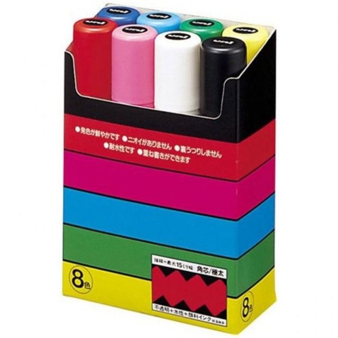 미쯔비시)포스카 마카세트 17K 8색(PC17K8C)