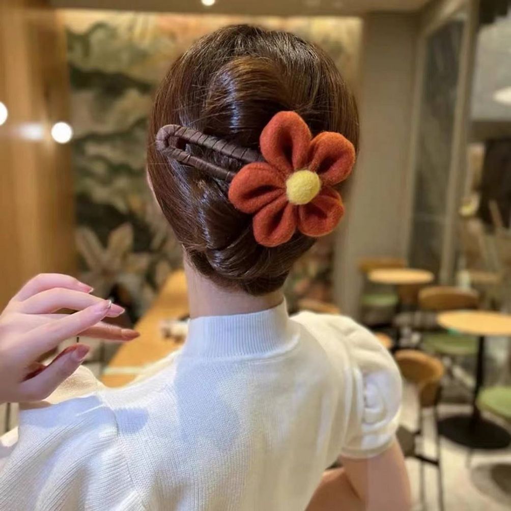 하나쯤은 큰꽃 집게핀 올림머리 집게삔 양털삔포함