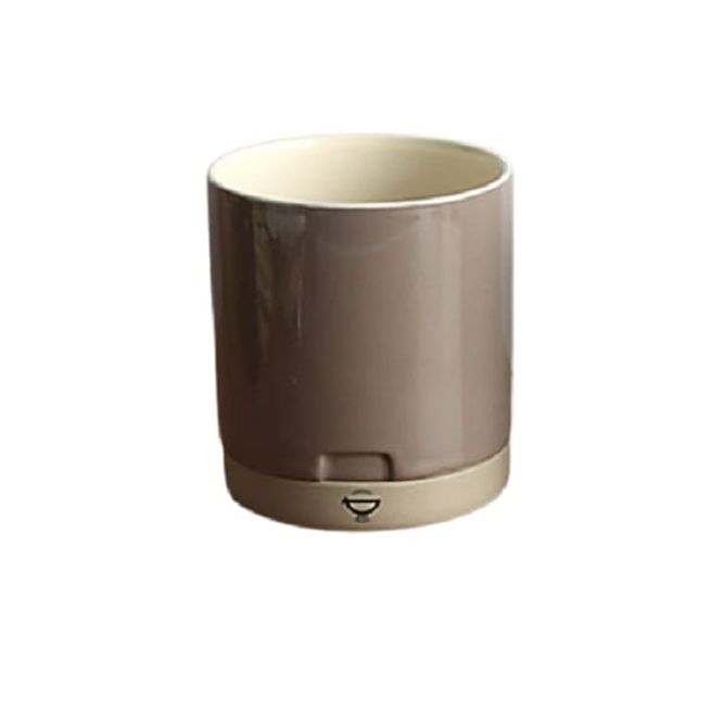 마시 수저통 도자기 물받이 식기 보관함 초코브라운