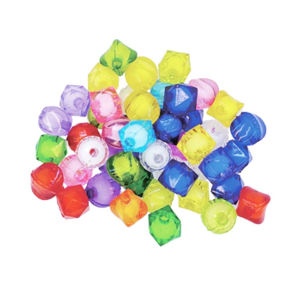 모양구슬(A-12) - 투명혼합구슬