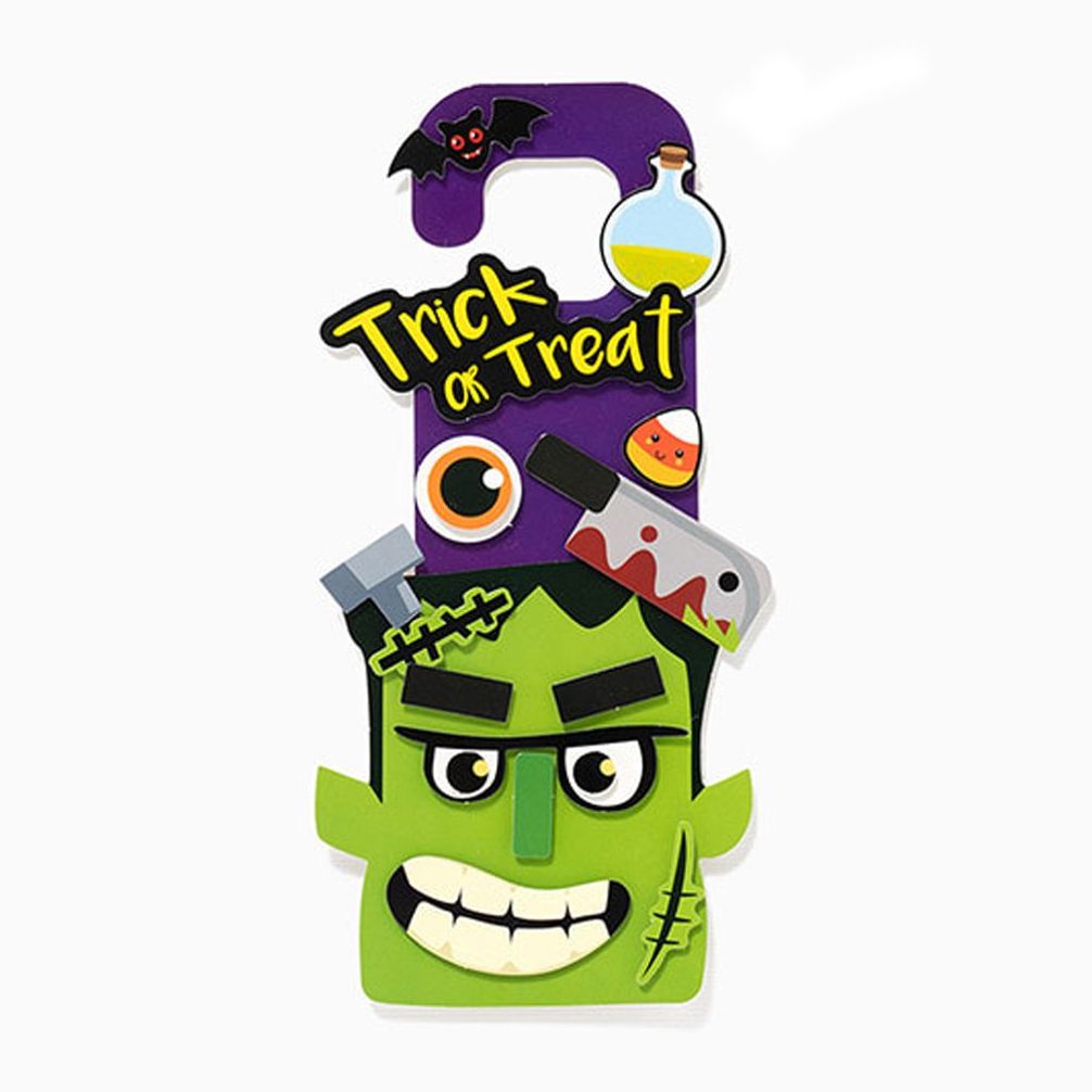 10월 할로윈 종이방문걸이 만들기 (좀비)