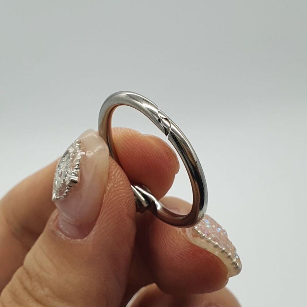 단어장 펀치 고리 쇠링 카드링 10P 25mm