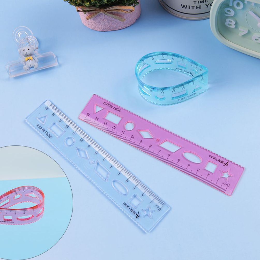 부러지지 않는어린이 안전 휘어지는 자 15cm 1P