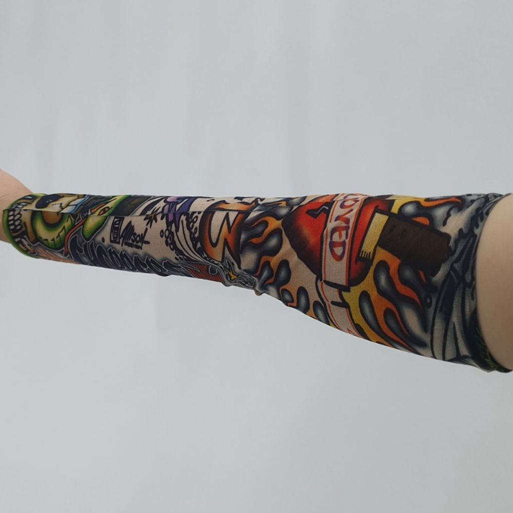 태양문양 타투 문신 팔토시