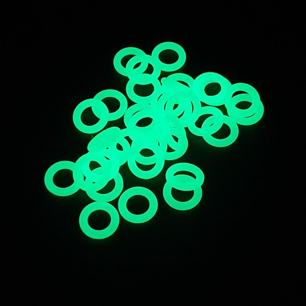 단조팩 텐트핀용 실리콘 야광링 10P