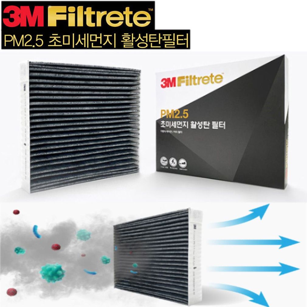 3M 초미세먼지 활성탄 에어컨 필터 제네시스 GV70