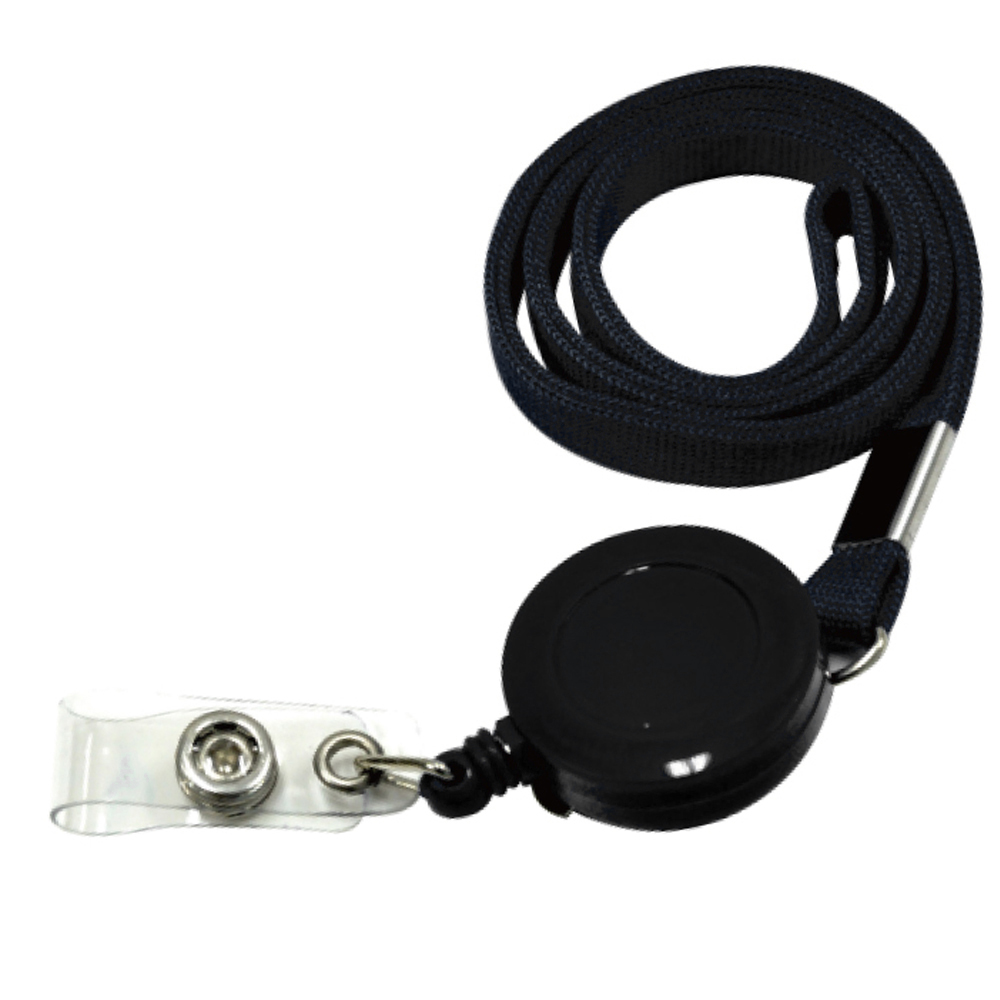 명찰 전용 릴홀더 목걸이줄 흑색 (1개입)