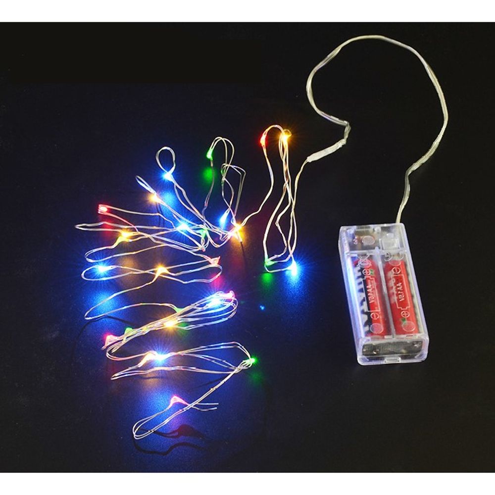 미니 무지개 LED 홀더(15구 30구) 선택 1개