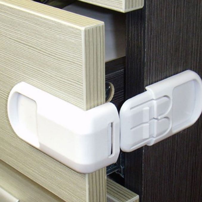 유아용 안전 서랍 캐비넷 잠금장치 문열림방지 클립
