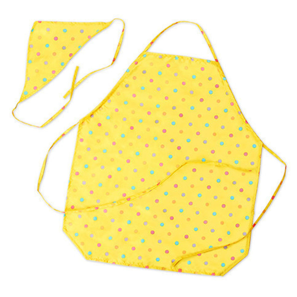 어린이 앞치마 두건 세트 (디오메 레인보우 도트)