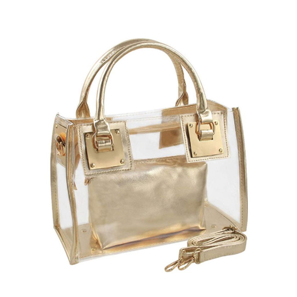 클리어 크로스 비치 물놀이 투명 숄더 스트랩 가방 백