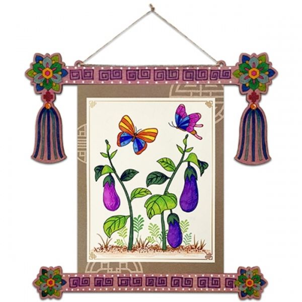 만들기diy 어린이집 유치원 어린이 미술 신사임당 초충도 족자만들기