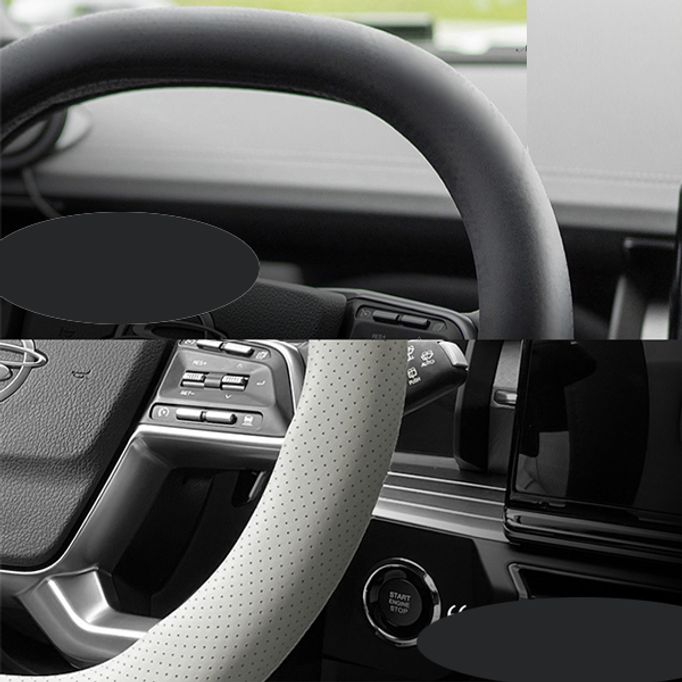 마티즈2 98~05형 D컷 가죽 타공 핸들커버 2타입 3컬러