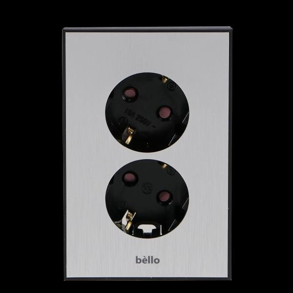 매입콘센트(벨로) 2구(실버)