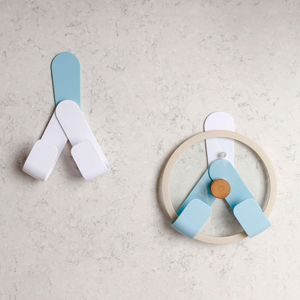 접착식 주방 냄비 뚜껑 도마 벽걸이 다용도 후크 걸이