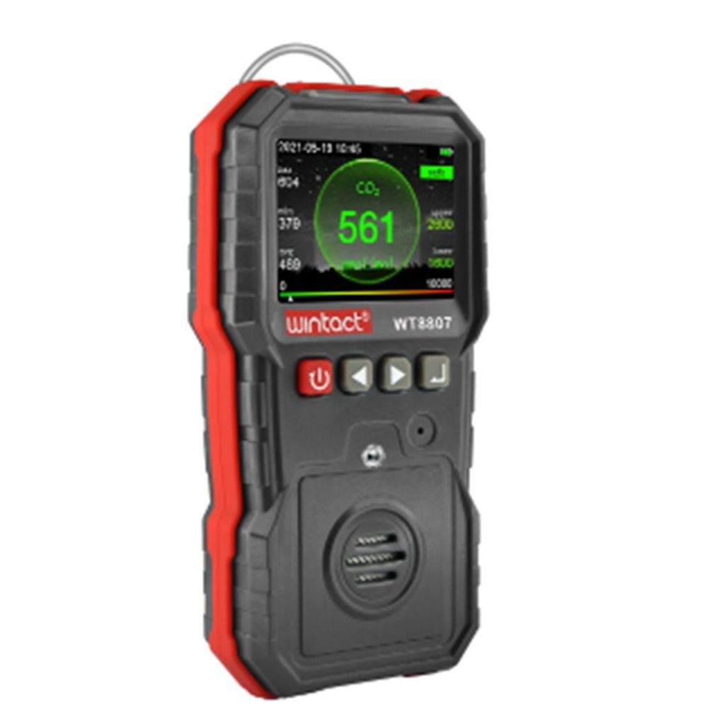 이산화탄소측정기 WT-8807 CO2측정기 휴대용 벨트착용