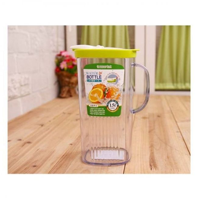 카멜리아 사각 물병 (1.5L) 물통 냉장고물병