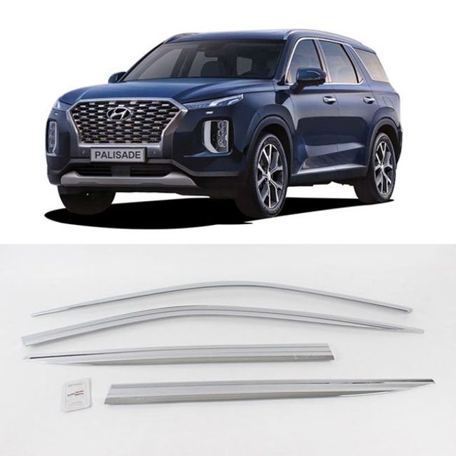 경동 차량용 크롬 윈도우바이저 팰리세이드 D221