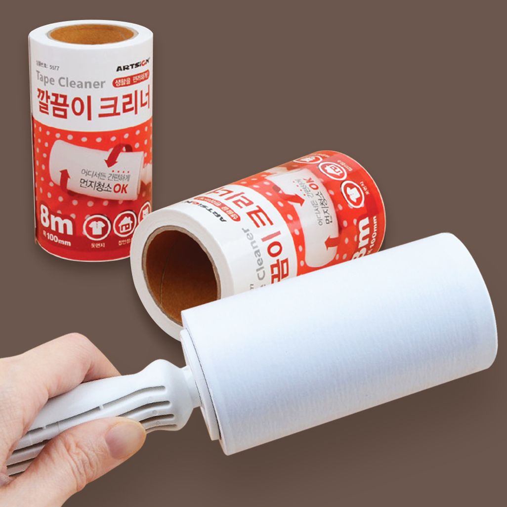 깔끔이크리너 본체 테이프클리너 머리카락 먼지 제거