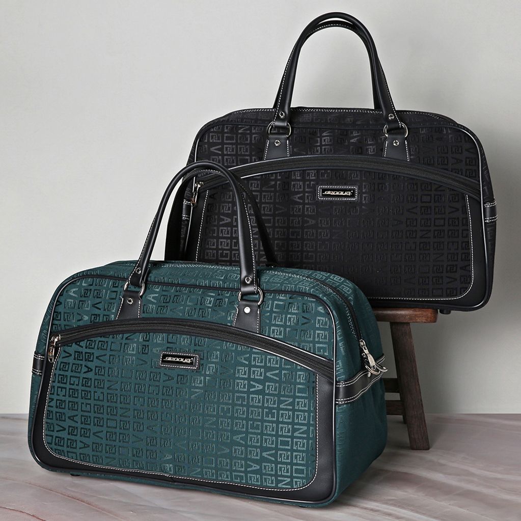 유니크 디자인 로고 패턴 데일리 보스턴백