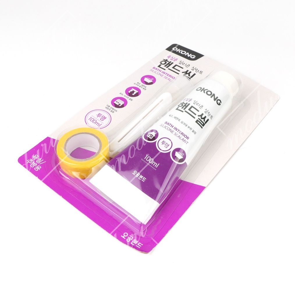 오공 욕실용 실리콘실란트 핸드씰 투명