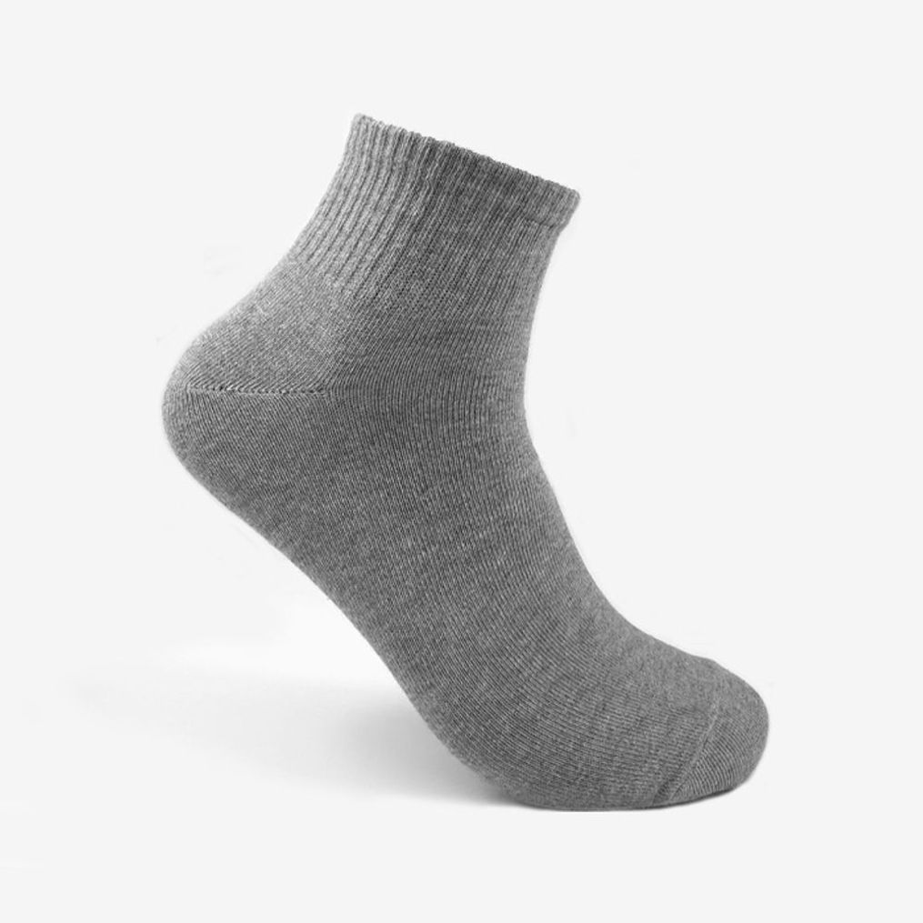 남자 단목 코튼 삭스 베이직 밴드 그레이 5족