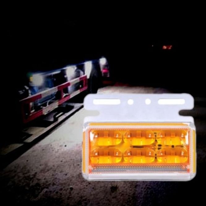 PC+ABS 화물차 농기계 24V 37LED 측면보조 LED 옐로우