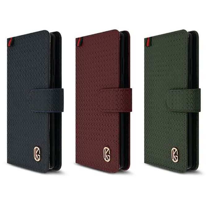 아이폰 14프로맥스 GK체크 심플지퍼 케이스