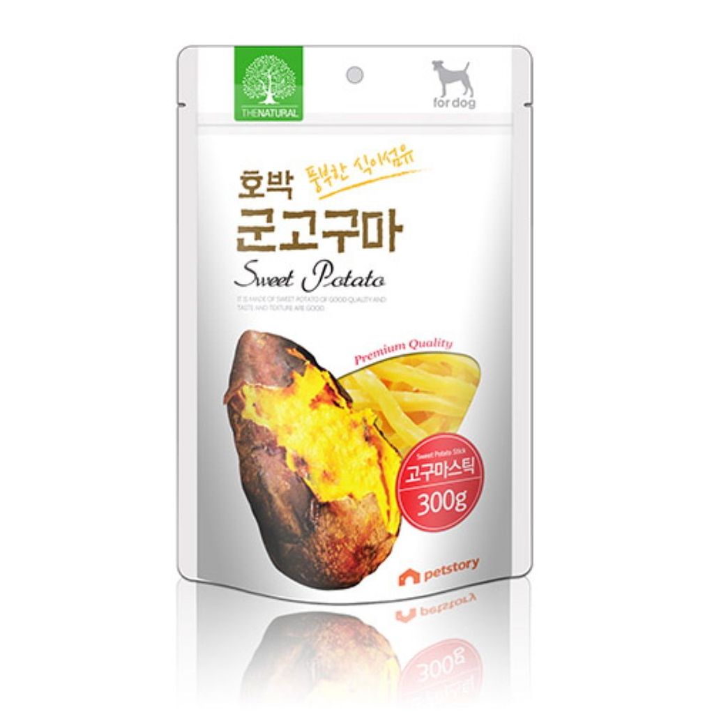 더내추럴 호박 군고구마 스틱 300g 펫간식