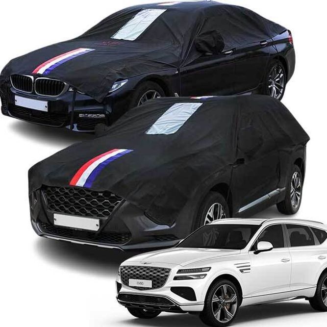 제네시스 GV80 자동차커버 성에방지 하프커버 덮개