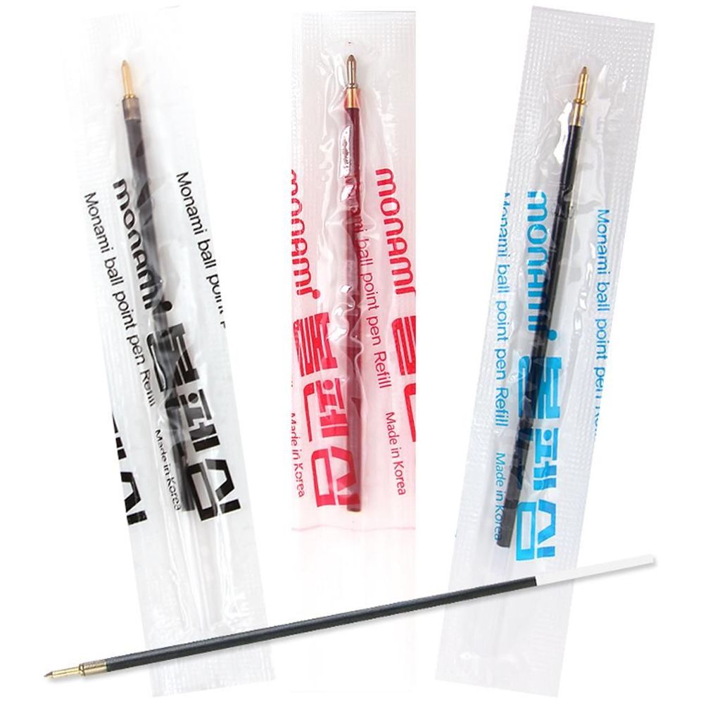 모나미 볼펜 153 리필심 0.7mm 12개입
