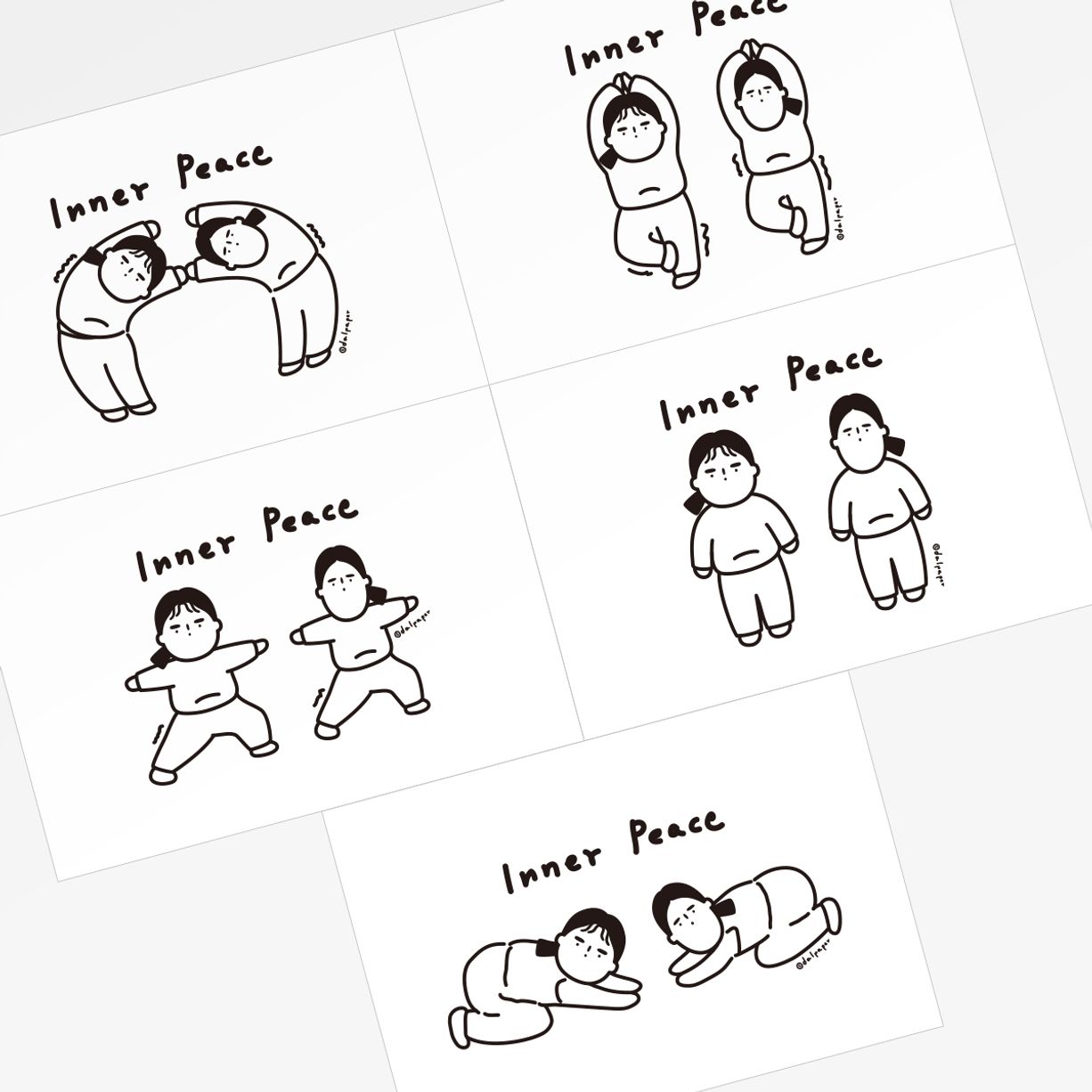 달페이퍼 이너피스 5종 엽서 postcard