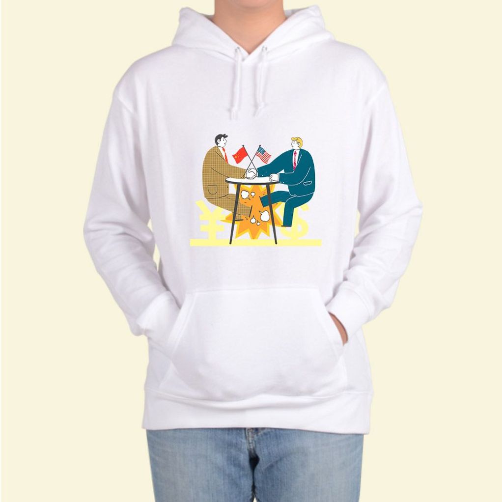 후드티 남여공용 미중관계 미국 중국 무역 two 그림