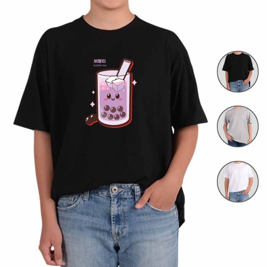 반팔티 남여공용 카페 커피 버블티 아아