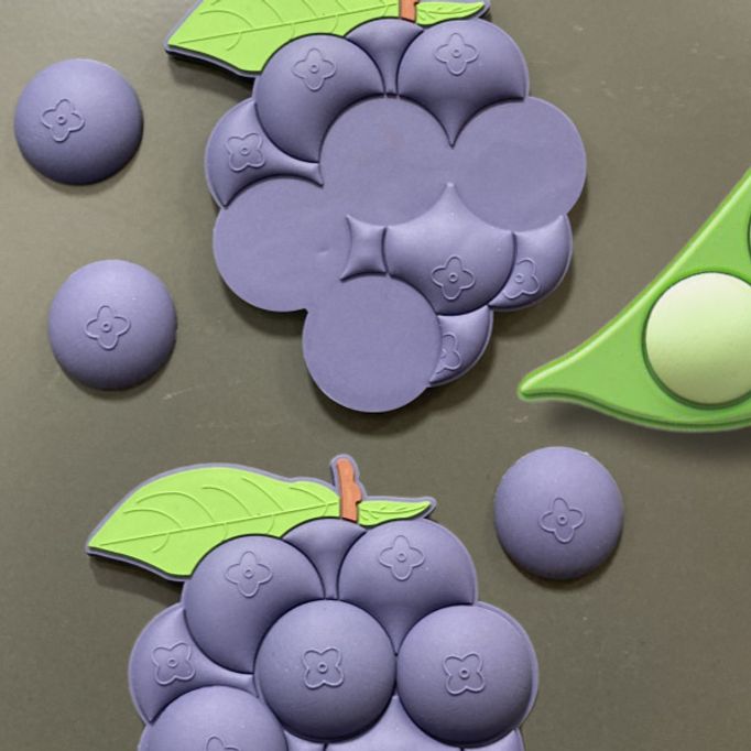 냉장고자석 포도 완두콩