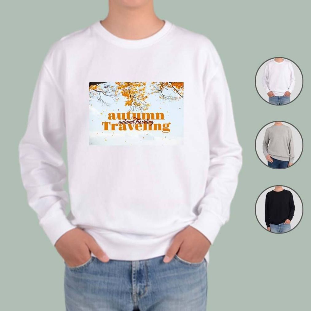 맨투맨 단풍 낙엽 풍경 가을여행 three 나만의 디자인