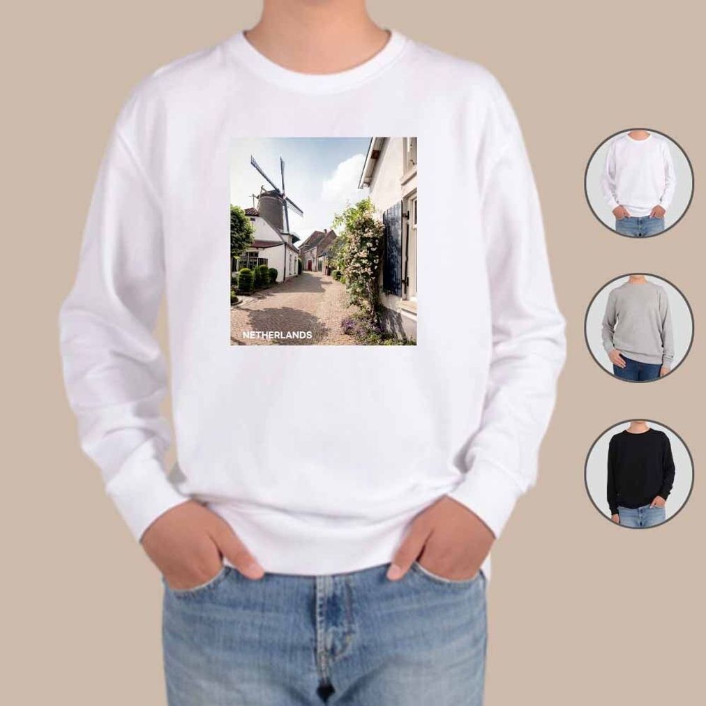 맨투맨 암스테르담 풍차 네덜란드 그림 EUROPE7 디자인