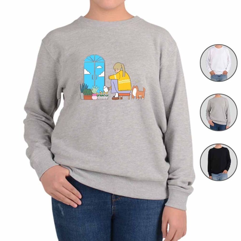 맨투맨 집콕 언택트 홈가드닝 seven 디자인