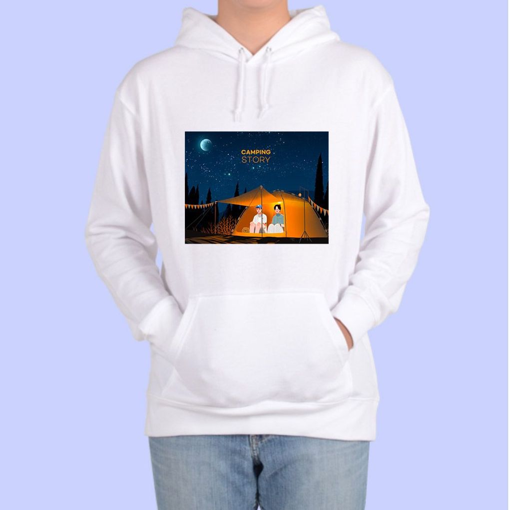 후드티 캠핑 휴가 라이프스타일 그림 MY LIFE STYLE A6 디자인
