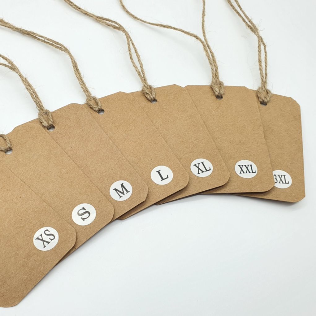 사이즈스티커 M 옷 치수스티커 라벨스티커