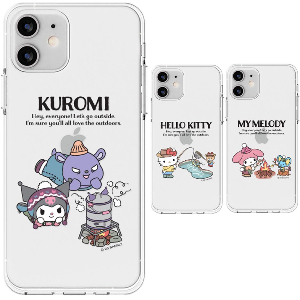 갤럭시S21울트라 산리오 듀오캠핑 케이스 투명 슬림 젤리 G998